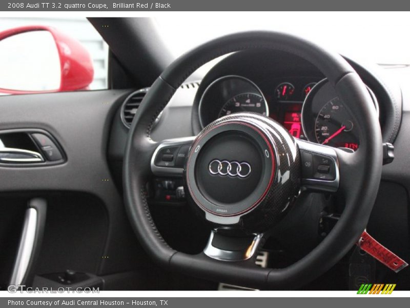 Brilliant Red / Black 2008 Audi TT 3.2 quattro Coupe