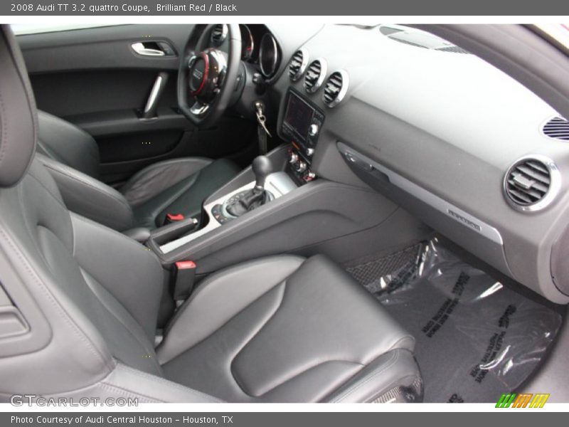 Brilliant Red / Black 2008 Audi TT 3.2 quattro Coupe