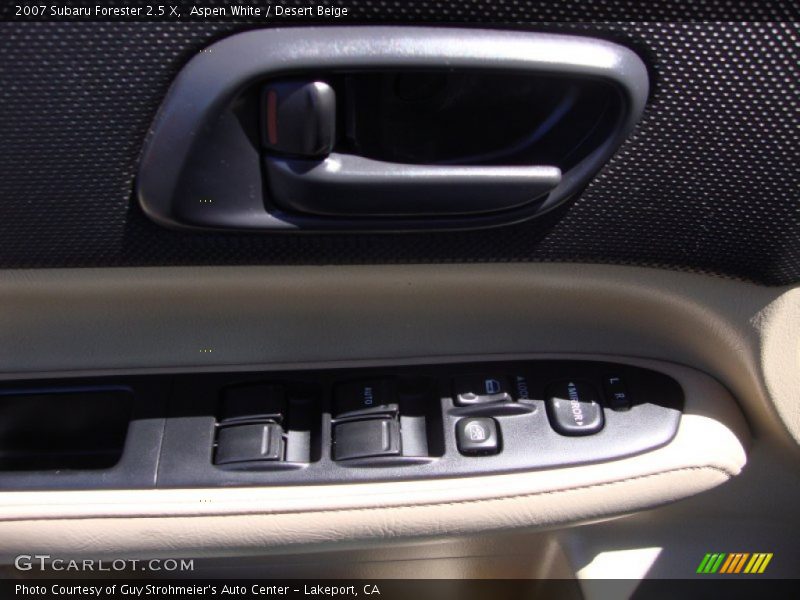 Aspen White / Desert Beige 2007 Subaru Forester 2.5 X