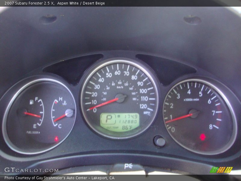 Aspen White / Desert Beige 2007 Subaru Forester 2.5 X