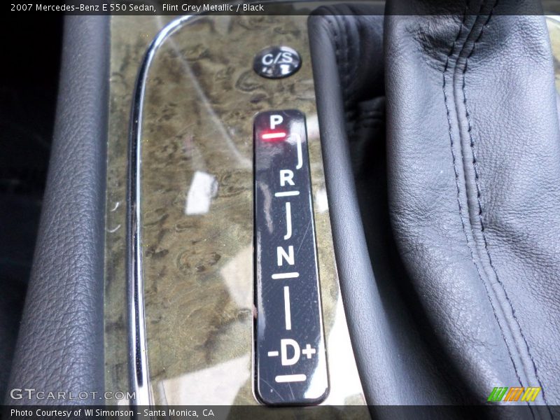Flint Grey Metallic / Black 2007 Mercedes-Benz E 550 Sedan