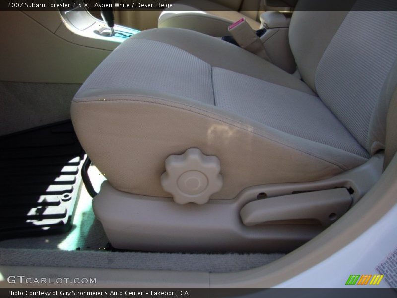 Aspen White / Desert Beige 2007 Subaru Forester 2.5 X