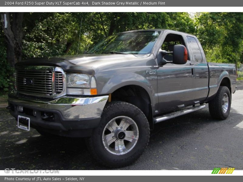 Dark Shadow Grey Metallic / Medium Flint 2004 Ford F250 Super Duty XLT SuperCab 4x4