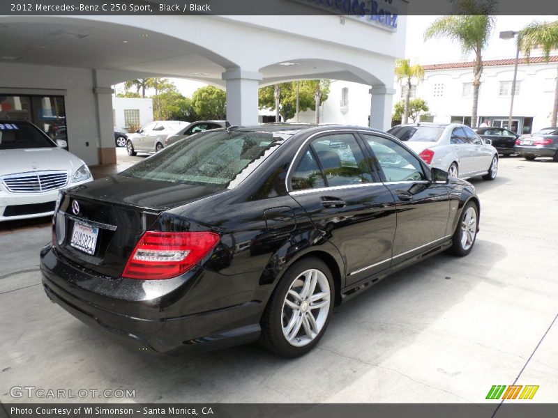 Black / Black 2012 Mercedes-Benz C 250 Sport