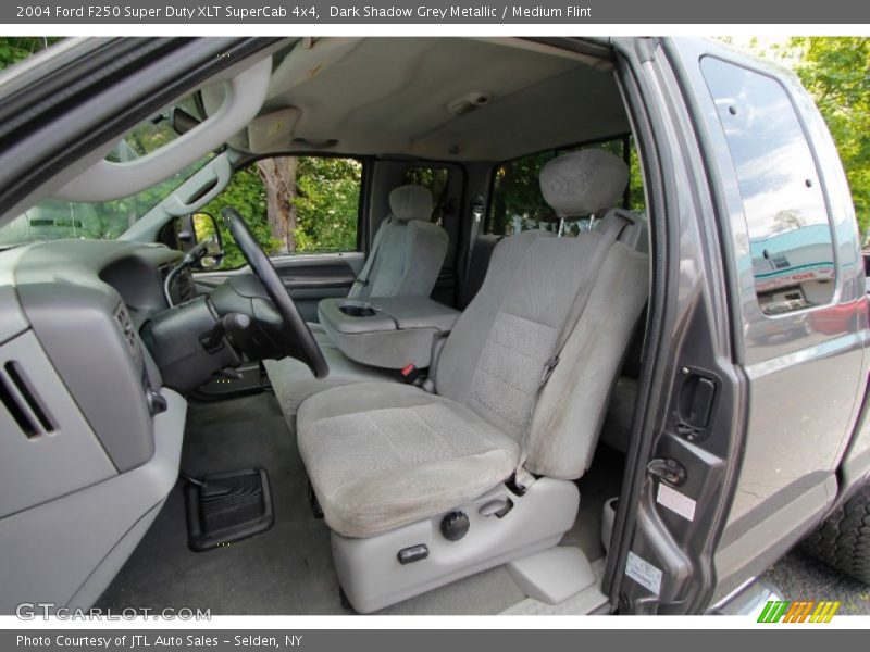 Dark Shadow Grey Metallic / Medium Flint 2004 Ford F250 Super Duty XLT SuperCab 4x4