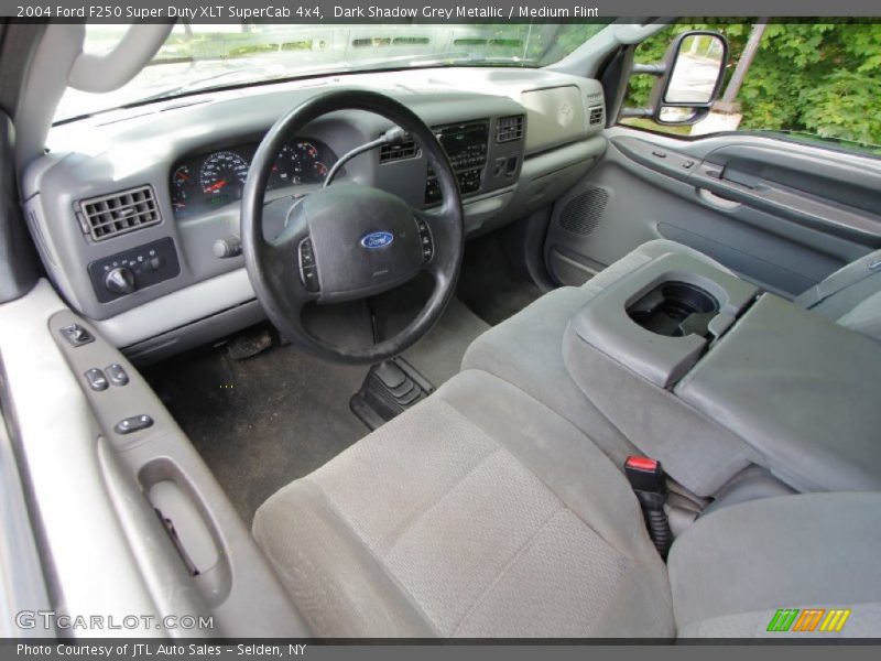 Dark Shadow Grey Metallic / Medium Flint 2004 Ford F250 Super Duty XLT SuperCab 4x4