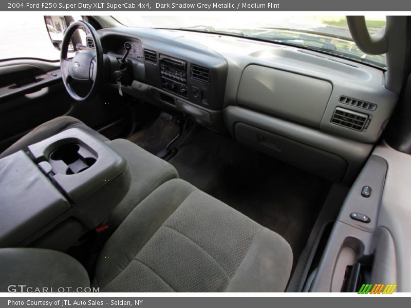 Dark Shadow Grey Metallic / Medium Flint 2004 Ford F250 Super Duty XLT SuperCab 4x4
