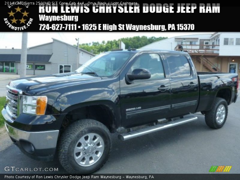 Onyx Black / Light Cashmere 2014 GMC Sierra 2500HD SLT Crew Cab 4x4