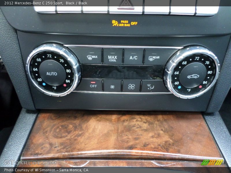 Black / Black 2012 Mercedes-Benz C 250 Sport