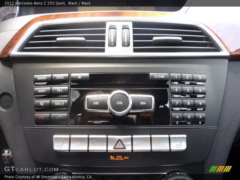 Black / Black 2012 Mercedes-Benz C 250 Sport