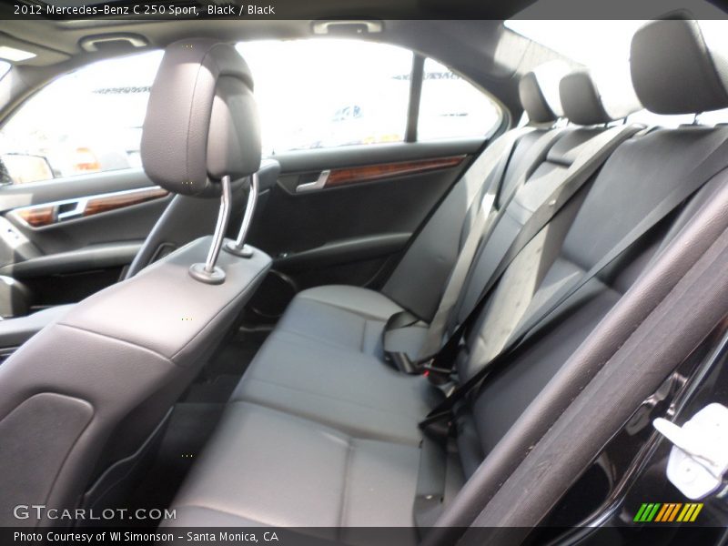 Black / Black 2012 Mercedes-Benz C 250 Sport