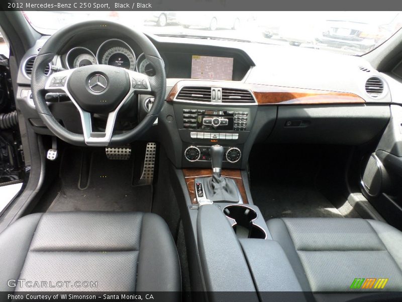 Black / Black 2012 Mercedes-Benz C 250 Sport