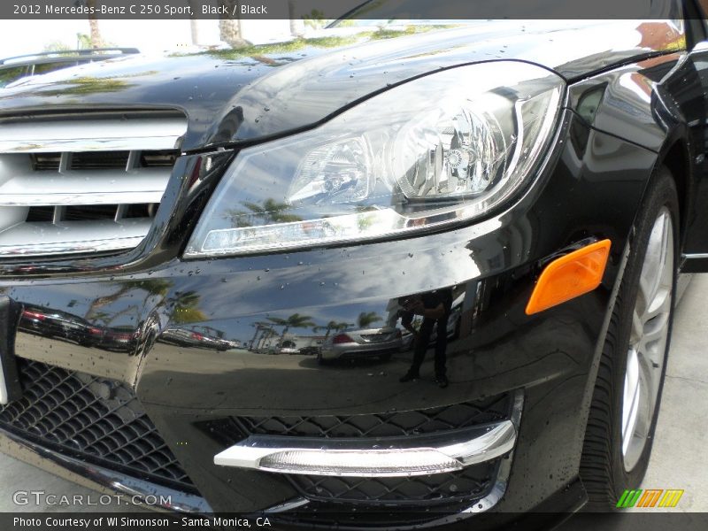 Black / Black 2012 Mercedes-Benz C 250 Sport