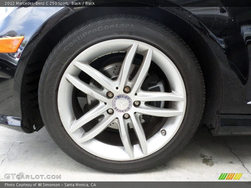 Black / Black 2012 Mercedes-Benz C 250 Sport