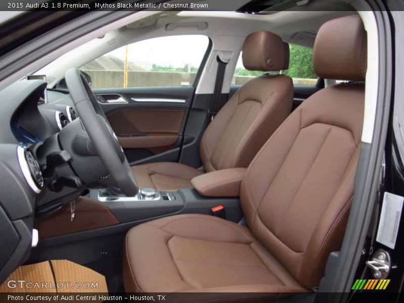 Mythos Black Metallic / Chestnut Brown 2015 Audi A3 1.8 Premium