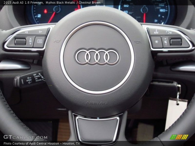 Mythos Black Metallic / Chestnut Brown 2015 Audi A3 1.8 Premium