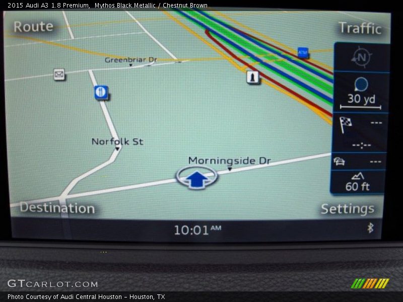 Mythos Black Metallic / Chestnut Brown 2015 Audi A3 1.8 Premium