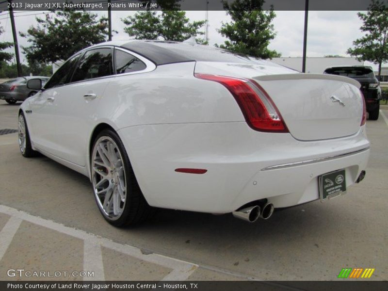 Polaris White / Jet 2013 Jaguar XJ XJL Supercharged