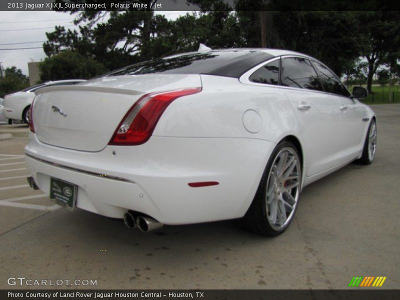 Polaris White / Jet 2013 Jaguar XJ XJL Supercharged