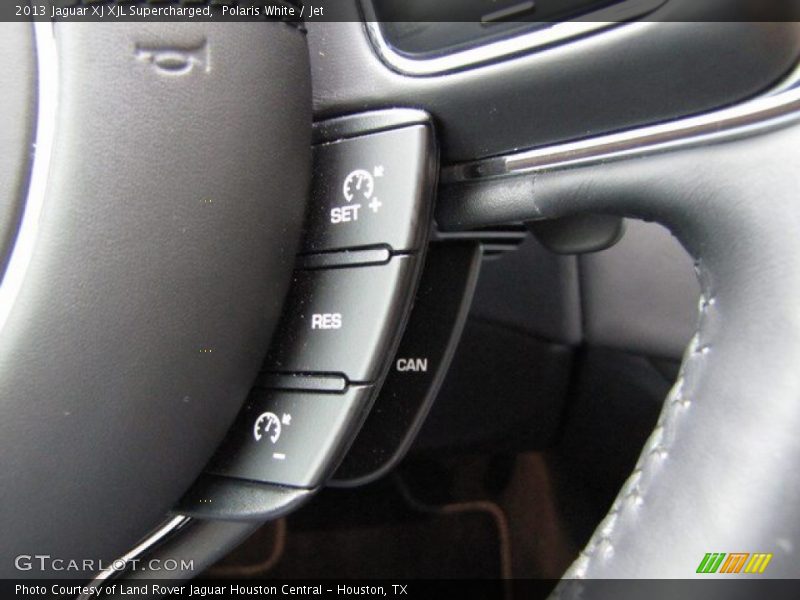 Polaris White / Jet 2013 Jaguar XJ XJL Supercharged