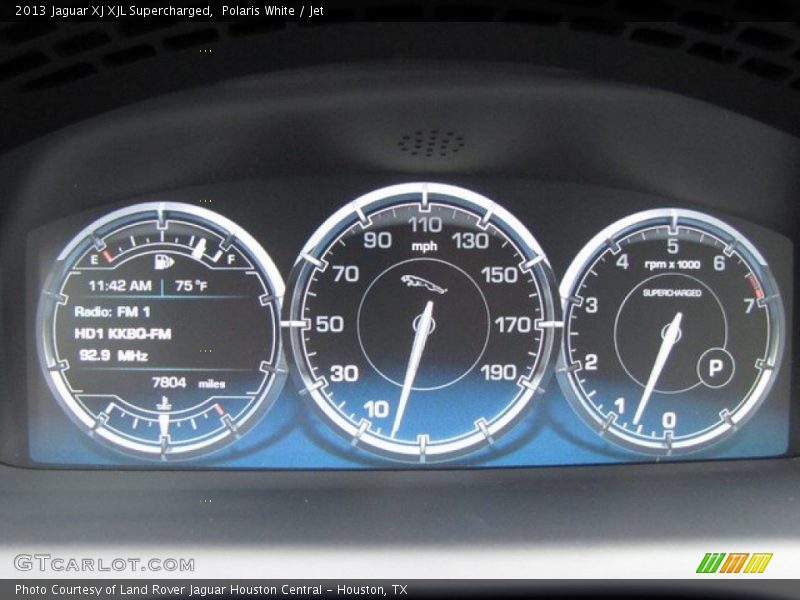  2013 XJ XJL Supercharged XJL Supercharged Gauges