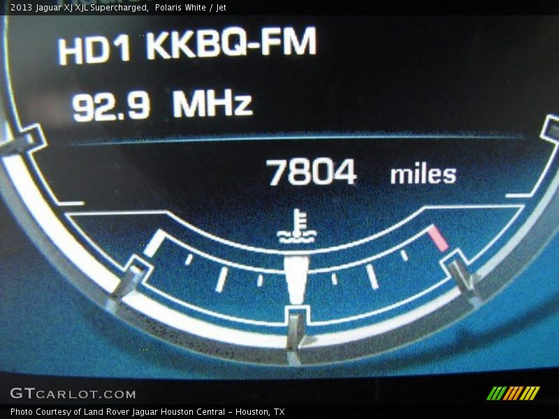 Polaris White / Jet 2013 Jaguar XJ XJL Supercharged