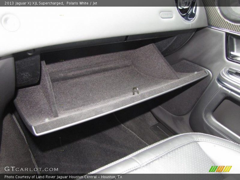 Polaris White / Jet 2013 Jaguar XJ XJL Supercharged
