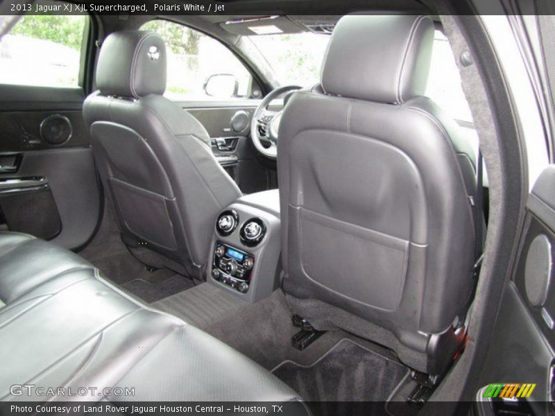 Polaris White / Jet 2013 Jaguar XJ XJL Supercharged