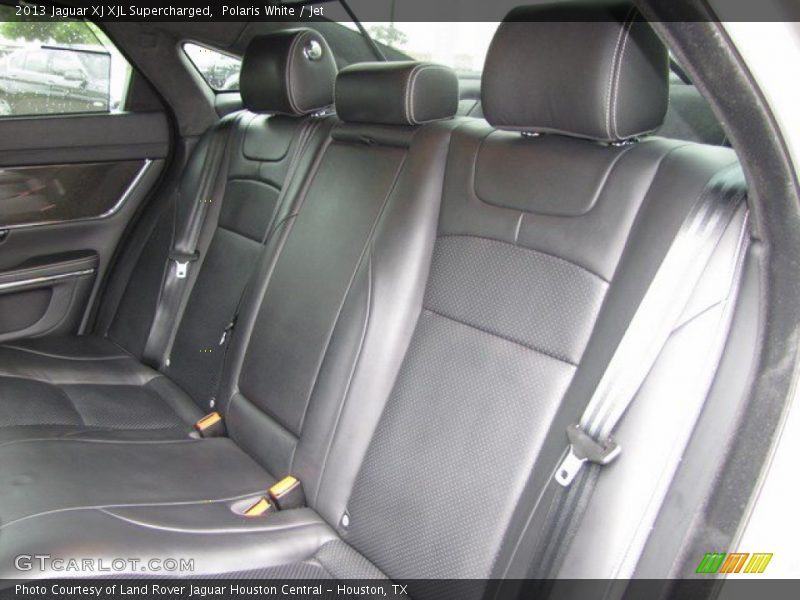Polaris White / Jet 2013 Jaguar XJ XJL Supercharged