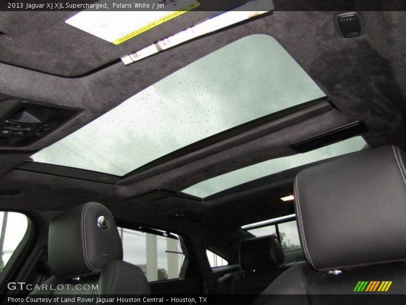Polaris White / Jet 2013 Jaguar XJ XJL Supercharged