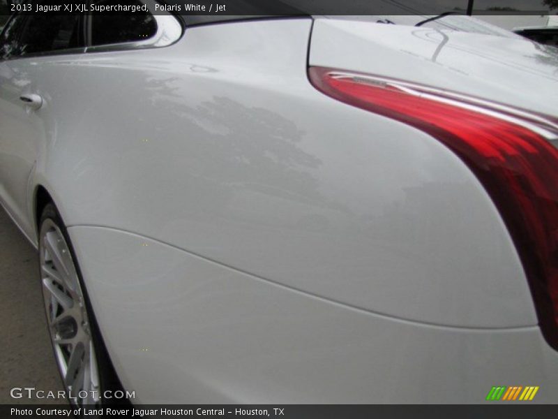 Polaris White / Jet 2013 Jaguar XJ XJL Supercharged