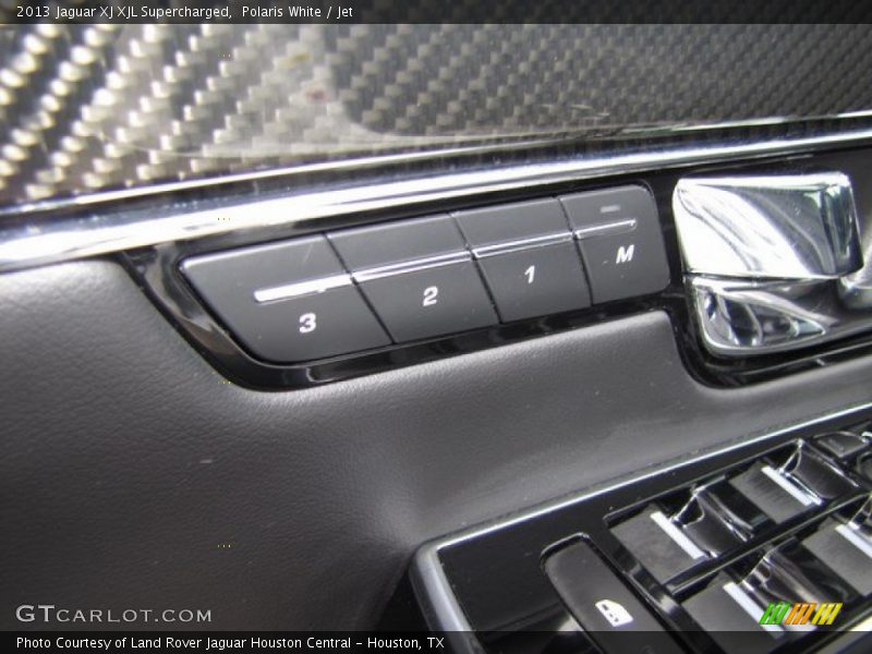 Polaris White / Jet 2013 Jaguar XJ XJL Supercharged