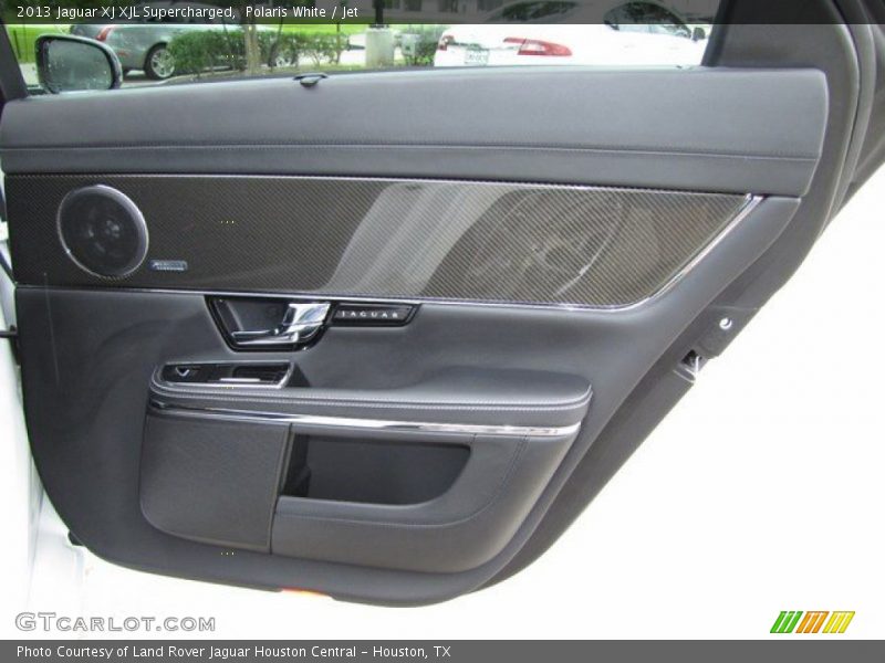 Polaris White / Jet 2013 Jaguar XJ XJL Supercharged
