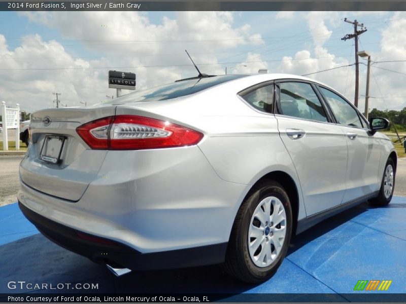 Ingot Silver / Earth Gray 2014 Ford Fusion S
