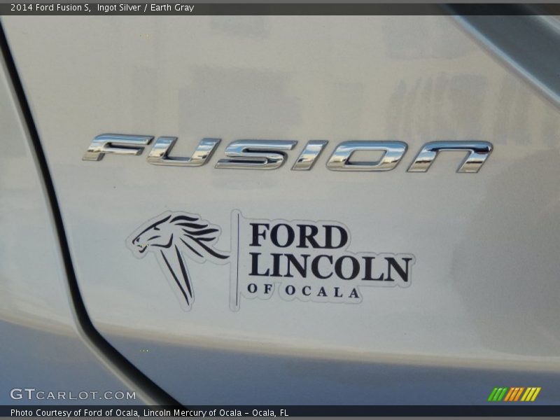Ingot Silver / Earth Gray 2014 Ford Fusion S
