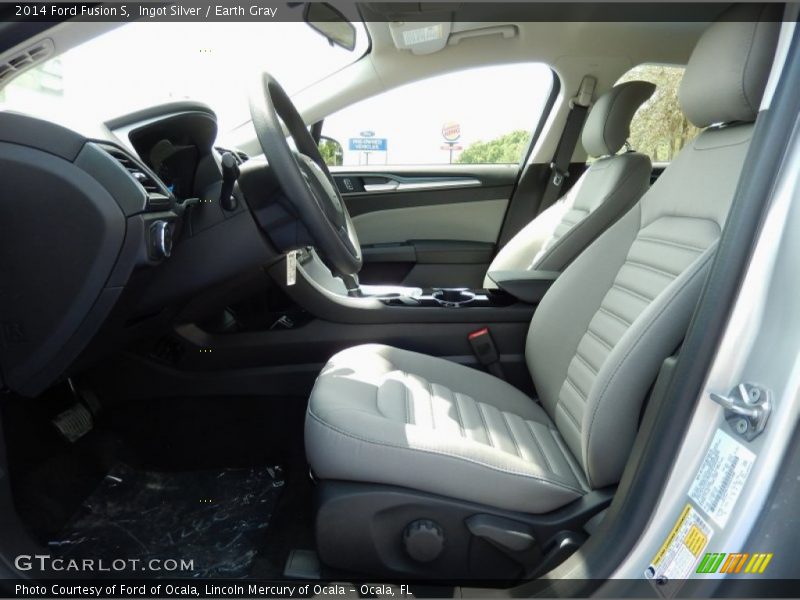 Ingot Silver / Earth Gray 2014 Ford Fusion S