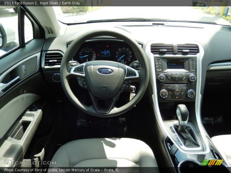 Ingot Silver / Earth Gray 2014 Ford Fusion S