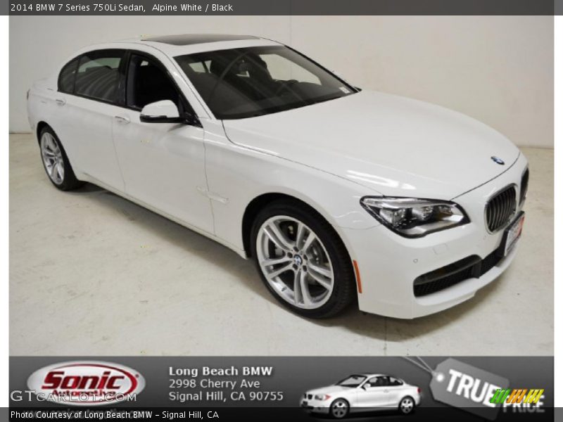 Alpine White / Black 2014 BMW 7 Series 750Li Sedan