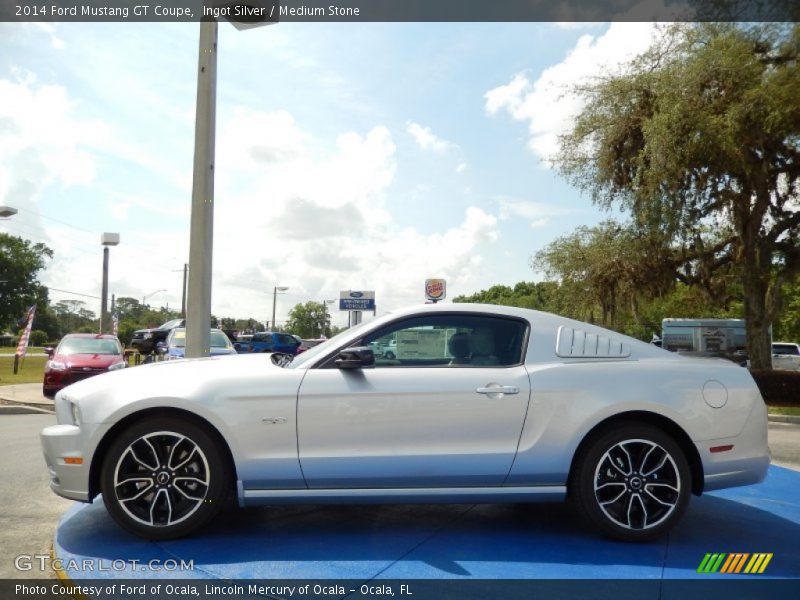 Ingot Silver / Medium Stone 2014 Ford Mustang GT Coupe