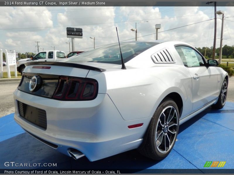 Ingot Silver / Medium Stone 2014 Ford Mustang GT Coupe
