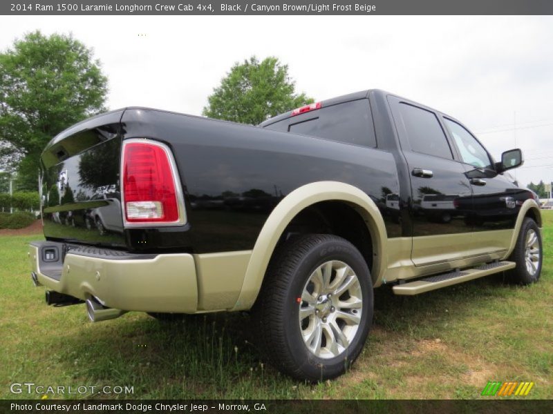 Black / Canyon Brown/Light Frost Beige 2014 Ram 1500 Laramie Longhorn Crew Cab 4x4