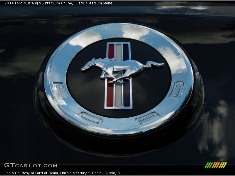 Black / Medium Stone 2014 Ford Mustang V6 Premium Coupe