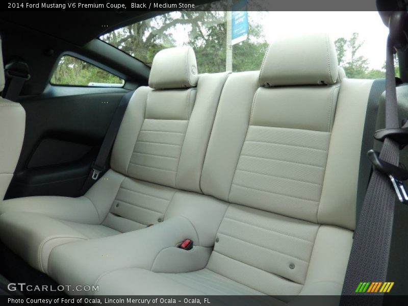 Black / Medium Stone 2014 Ford Mustang V6 Premium Coupe