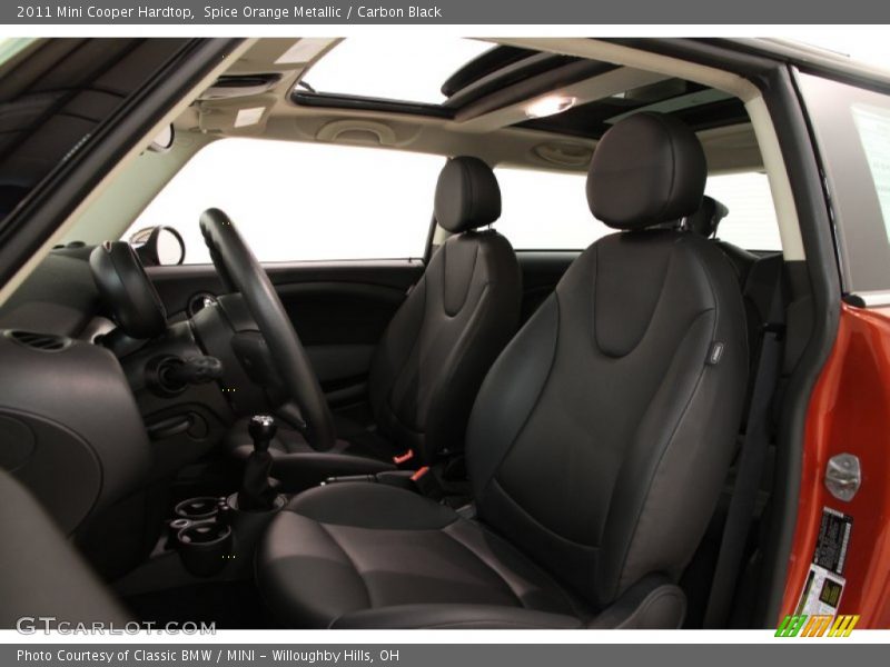 Front Seat of 2011 Cooper Hardtop