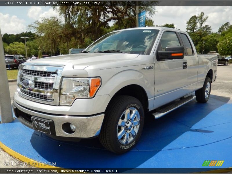Ingot Silver / Steel Grey 2014 Ford F150 XLT SuperCab