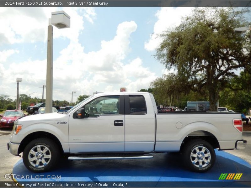 Ingot Silver / Steel Grey 2014 Ford F150 XLT SuperCab