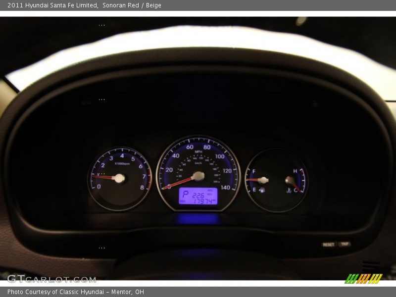  2011 Santa Fe Limited Limited Gauges