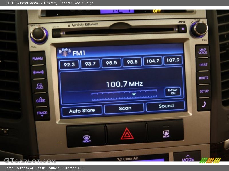 Audio System of 2011 Santa Fe Limited