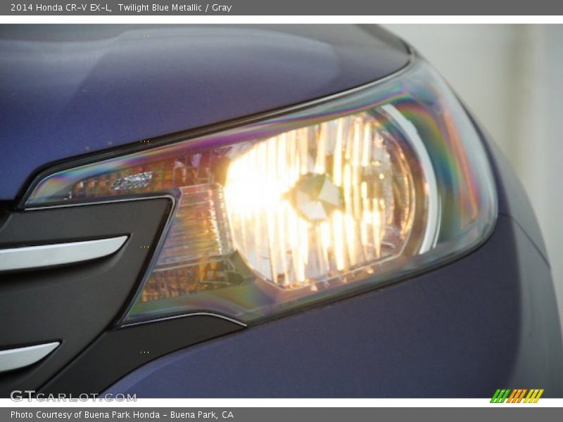 Twilight Blue Metallic / Gray 2014 Honda CR-V EX-L