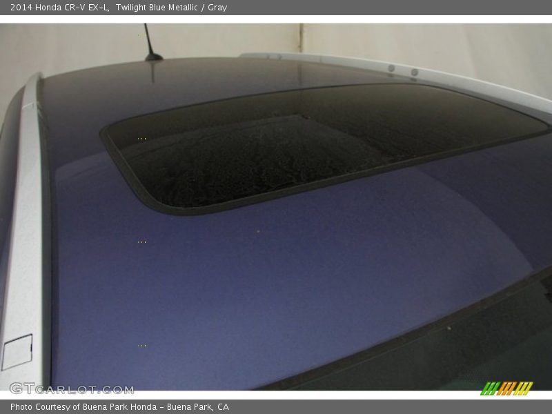 Twilight Blue Metallic / Gray 2014 Honda CR-V EX-L